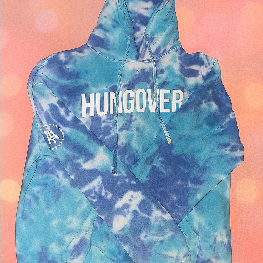 Barstool Sports Tie-Dye Hoodie with 'HUNGOVER' Print